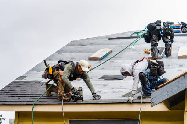 Professional Gutter Installation technician working in Jacobsburg, OH